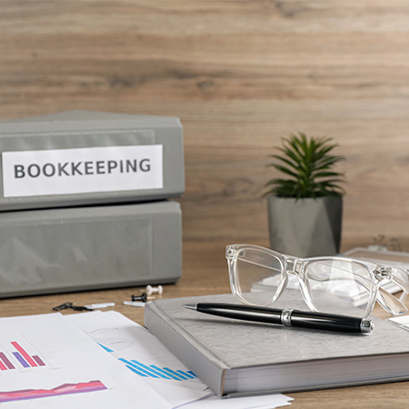 Bookkeeping In Process With An Accountant